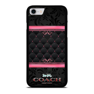 COACH NEW YORK PINK BLACK iPhone SE 2022 Case Cover