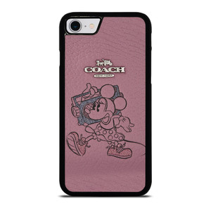 COACH NEW YORK PINK MICKEY MOUSE iPhone SE 2022 Case Cover