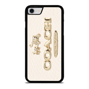 COACH PINK PATTERN MATE iPhone SE 2022 Case Cover