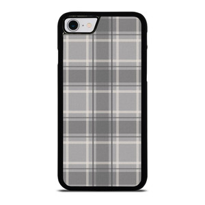 GREY TARTAN PLAID PATTERN iPhone SE 2022 Case Cover GREY TARTAN PLAID PATTERN iPhone SE 2022 Case Cover