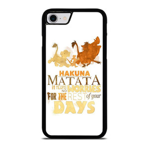 HAKUNA MATATA QUOTE LION KING iPhone SE 2022 Case Cover