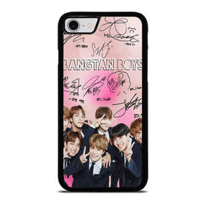 KPOP BTS LOVE PINK SIGNATURE iPhone SE 2022 Case Cover
