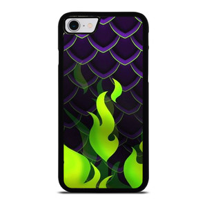MALEFICENT GREEN FLAMES PATTERN iPhone SE 2022 Case Cover