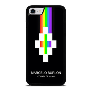 MARCELO BURLON MILAN RAINBOW LOGO iPhone SE 2022 Case Cover