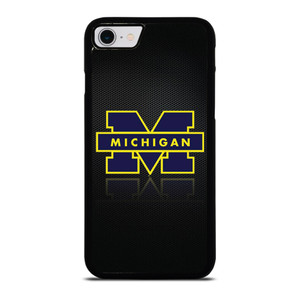 MICHIGAN WOLVERINES METAL LOGO iPhone SE 2022 Case Cover