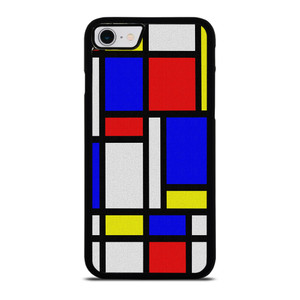 MONDRIAN COLORFUL LAYOUT iPhone SE 2022 Case Cover