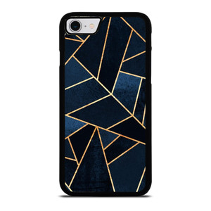 NAVY STONE CERAMIC ABSTRACT iPhone SE 2022 Case Cover