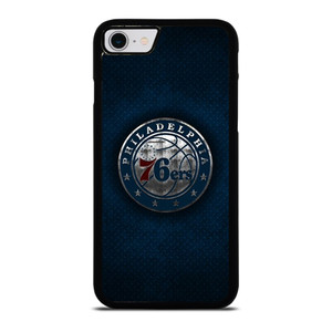 PHILADELPHIA 76ERS METAL LOGO iPhone SE 2022 Case Cover
