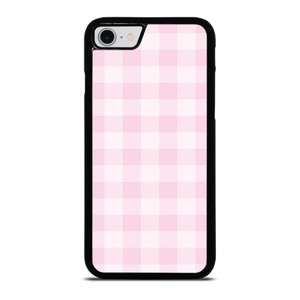 PINK PLAID PATTERN iPhone SE 2022 Case Cover