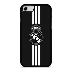 REAL MADRID FC BLACK LOGO iPhone SE 2022 Case Cover