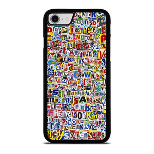 RETRO ALPHABET COLLAGE iPhone SE 2022 Case Cover RETRO ALPHABET COLLAGE iPhone SE 2022 Case Cover