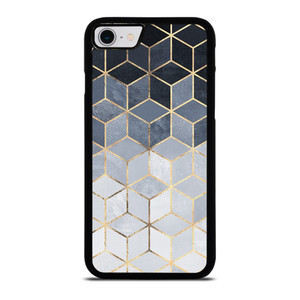 SOFT BLUE GRADIENT CUBES iPhone SE 2022 Case Cover SOFT BLUE GRADIENT CUBES iPhone SE 2022 Case Cover