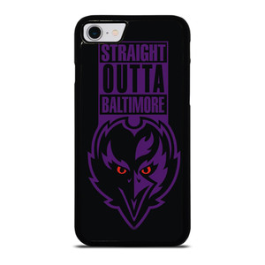 STRAIGHT OUTTA BALTIMORE BALTIMORE RAVENS iPhone SE 2022 Case Cover
