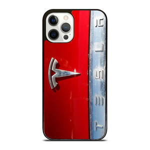 TESLA METAL EMBLEM iPhone 12 Pro Case Cover TESLA METAL EMBLEM iPhone 12 Pro Case Cover