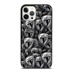 TESLA METAL LOGO COLLAGE iPhone 12 Pro Case Cover