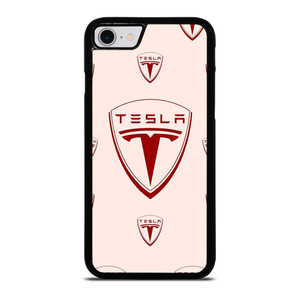 TESLA CAR LOGO COLLAGE iPhone SE 2022 Case Cover