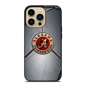 ALABAMA CRIMSON TIDE METAL LOGO iPhone 14 Pro Max Case Cover