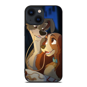 DISNEY CARTOON LADY AND THE TRAMP iPhone 14 Plus Case Cover