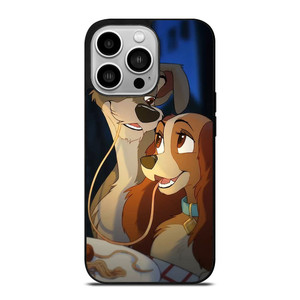 DISNEY CARTOON LADY AND THE TRAMP iPhone 14 Pro Case Cover