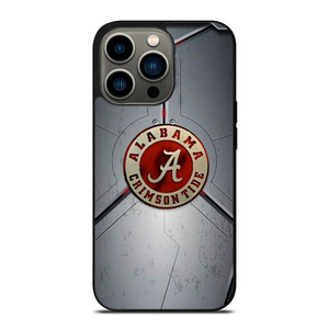 ALABAMA CRIMSON TIDE METAL LOGO iPhone 13 Pro Case Cover