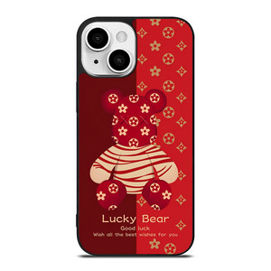 BEAR BRICK KAWS LUCKY RED iPhone 13 Mini Case Cover