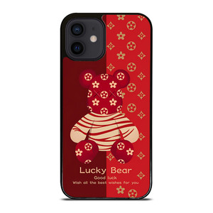 BEAR BRICK KAWS LUCKY RED iPhone 12 Mini Case Cover