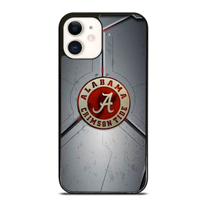 ALABAMA CRIMSON TIDE METAL LOGO iPhone 12 Case Cover