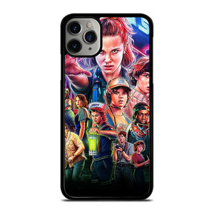 STRANGER THINGS CHARACTERS ART iPhone 11 Pro Max Case Cover STRANGER THINGS CHARACTERS ART iPhone 11 Pro Max Case Cover