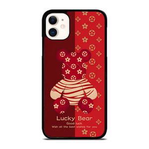 BEAR BRICK KAWS LUCKY RED iPhone 11 Case Cover