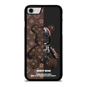 BEAR BRICK KAWS ROBOT BROWN iPhone SE 2022 Case Cover