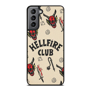 STRANGER THINGS HELLFIRE CLUB Samsung Galaxy S21 Plus Case Cover STRANGER THINGS HELLFIRE CLUB Samsung Galaxy S21 Plus Case Cover