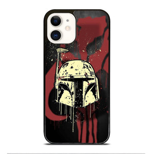 BOBA FETT HELMET STAR WARS ART iPhone 12 Case Cover BOBA FETT HELMET STAR WARS ART iPhone 12 Case Cover