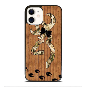 BROWNING WOODEN LOGO iPhone 12 Case Cover BROWNING WOODEN LOGO iPhone 12 Case Cover