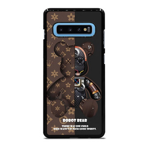 BEAR BRICK KAWS ROBOT BROWN Samsung Galaxy S10 Plus Case Cover BEAR BRICK KAWS ROBOT BROWN Samsung Galaxy S10 Plus Case Cover