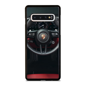PORSCHE CAR STEERING LOGO Samsung Galaxy S10 Case Cover PORSCHE CAR STEERING LOGO Samsung Galaxy S10 Case Cover