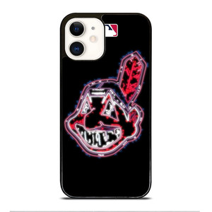 CLEVELAND INDIANS LOGO MLB iPhone 12 Case Cover CLEVELAND INDIANS LOGO MLB iPhone 12 Case Cover