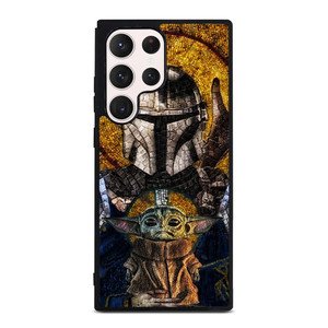 BABY YODA AND THE MANDALORIAN MOSAIC Samsung Galaxy S23 Ultra Case Cover BABY YODA AND THE MANDALORIAN MOSAIC Samsung Galaxy S23 Ultra Case Cover