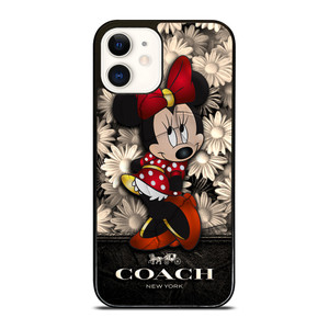 COACH FLOWER MINNIE MOUSE iPhone 12 Case Cover COACH FLOWER MINNIE MOUSE iPhone 12 Case Cover