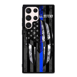 BLUE LINE POLICE WARRIOR Samsung Galaxy S23 Ultra Case Cover BLUE LINE POLICE WARRIOR Samsung Galaxy S23 Ultra Case Cover