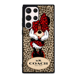 COACH MINNIE MOUSE LEOPARD Samsung Galaxy S23 Ultra Case Cover COACH MINNIE MOUSE LEOPARD Samsung Galaxy S23 Ultra Case Cover