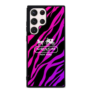 COACH NEW YORK BLACK VIOLET Samsung Galaxy S23 Ultra Case Cover COACH NEW YORK BLACK VIOLET Samsung Galaxy S23 Ultra Case Cover