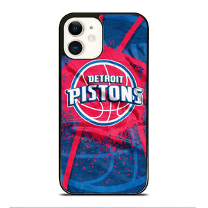 DETROIT PISTONS LOGO JERSEY iPhone 12 Case Cover