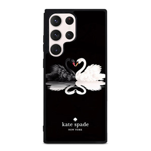 KATE SPADE BLACK WHITE SWAN Samsung Galaxy S23 Ultra Case Cover