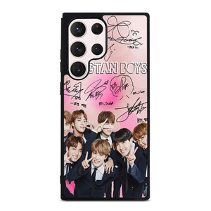 KPOP BTS LOVE PINK SIGNATURE Samsung Galaxy S23 Ultra Case Cover