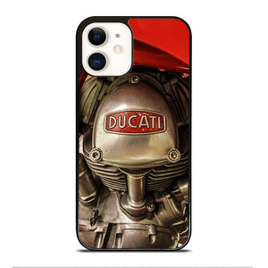 DUCATI ENGINE LOGO RETRO iPhone 12 Case Cover