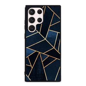 NAVY STONE CERAMIC ABSTRACT Samsung Galaxy S23 Ultra Case Cover