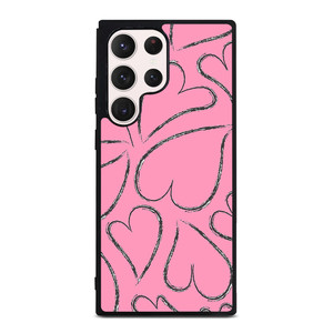 PINK LOVE BRUSHES PATTERN Samsung Galaxy S23 Ultra Case Cover