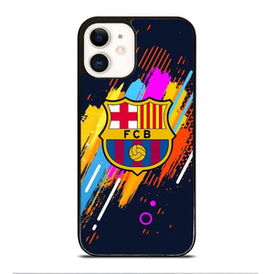 FC BARCELONA ART LOGO iPhone 12 Case Cover