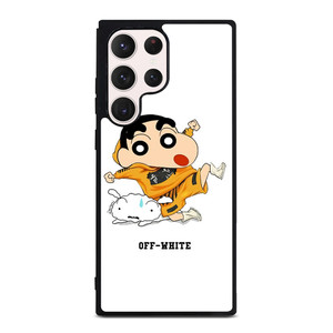 SHIN CHAN X OFF WHITE Samsung Galaxy S23 Ultra Case Cover SHIN CHAN X OFF WHITE Samsung Galaxy S23 Ultra Case Cover