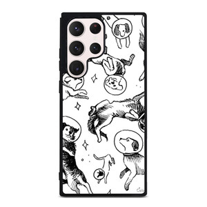 SPACE DOG WHITE PATTERN Samsung Galaxy S23 Ultra Case Cover